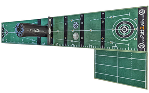 Putt2Win Pro Practice Putting & Chipping Mat with Multi Player Games